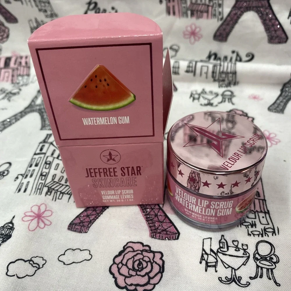 Jeffree Star Cosmetics Velour Lip Scrub in Watermelon Gum Full Size BNIB New